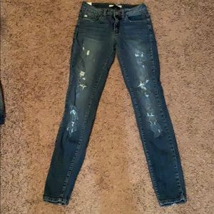 KanCan MidRise Destructed Skinny